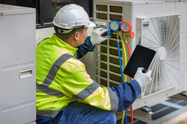 Professional Hvac technician working in Bradford, RI